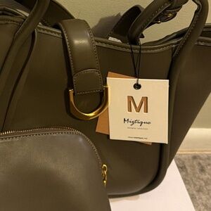 Miztique designer collection handbag and zipper pouch